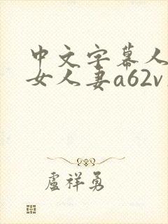 中文字幕人妻熟女人妻a62v在线