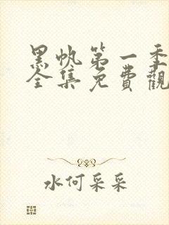 黑帆第一季在线全集免费观看完整高清