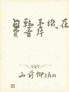 日韩手机在线免费看片