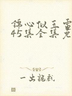 锦心似玉电视剧45集全集免费观看