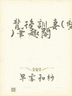 背后训妻(双性)笔趣阁