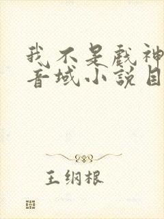 我不是戏神三九音域小说目录