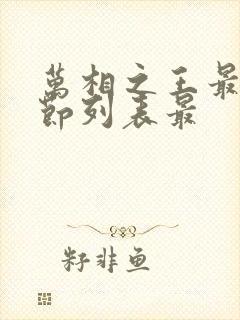 万相之王最新章节列表最