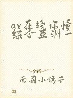 av在线你懂的综合亚洲一区