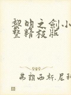 黎明之剑小说完整精校版