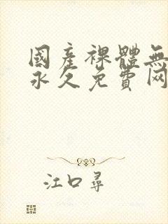 国产裸体无遮挡永久免费网