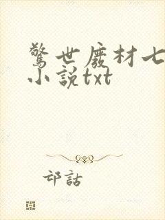 惊世废材七小姐小说txt