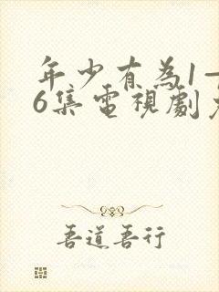 年少有为1—36集电视剧免费观看封面