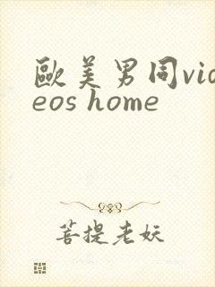 欧美男同videos home