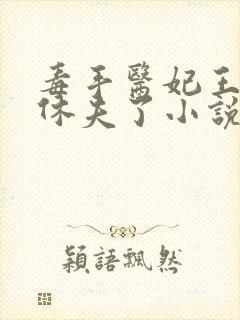 毒手医妃王爷被休夫了小说免费下载封面