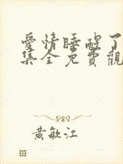 爱情睡醒了40集全免费观看电视剧西瓜