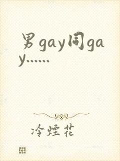 男gay同gay......