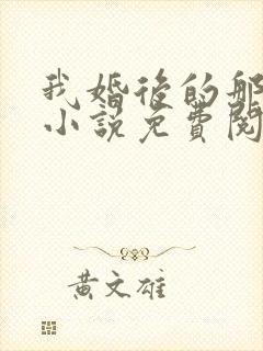 我婚后的那几年小说免费阅读封面