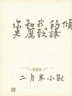 你和我的倾城时光厉致谦封面