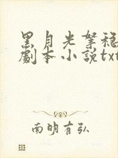 黑月光拿稳be剧本小说txt文本下载