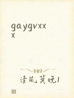 gaygvxxx封面