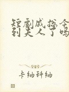 短剧戚总今天追到夫人了吗全集免费观看