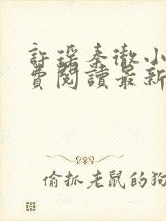 许瑶秦彻小说免费阅读最新章节封面