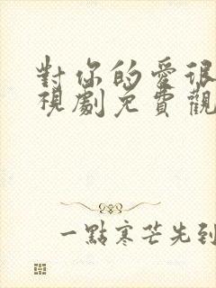 对你的爱很美电视剧免费观看21集