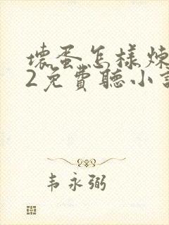 坏蛋怎样炼成的2免费听小说