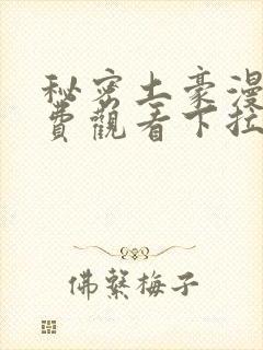 秘密土豪漫画免费观看下拉式