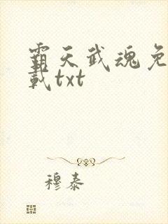 霸天武魂免费下载txt