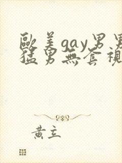 欧美gay男男猛男无套视频