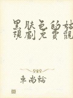 黑肤色的姑娘电视剧免费观看封面