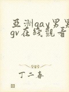 亚洲gay男男gv在线观看