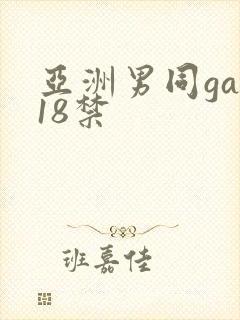 亚洲男同gay18禁