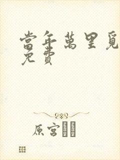 当年万里觅封侯免费