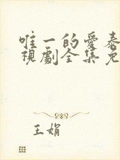 唯一的爱泰剧电视剧全集免费观看封面