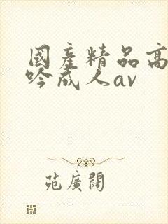 国产精品高潮呻吟成人av