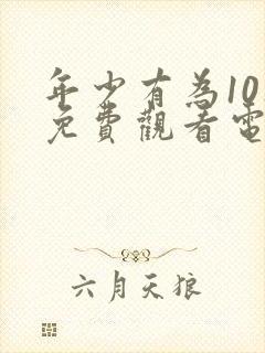 年少有为10集免费观看电视剧大全封面