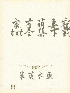 家有萌妻宠上天txt全集下载封面