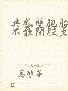 共感双胞胎by不敢开腔免费阅读