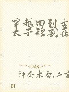 穿越回到古代当太子短剧在线观看