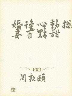 婚后心动总裁追妻有点甜封面