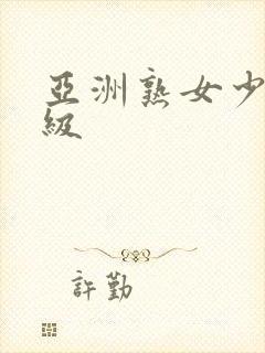 亚洲熟女少妇一级