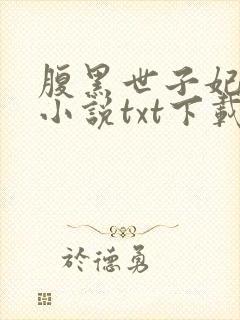 腹黑世子妃日常小说txt下载