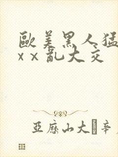 欧美黑人猛交xxⅹ乱大交封面