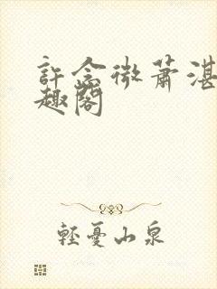 许念微萧湛明笔趣阁封面