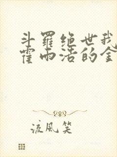 斗罗绝世我成了霍雨浩的金手指小说封面