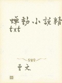 蝉动小说精校版txt