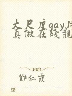 大尺度gay片真做在线观看