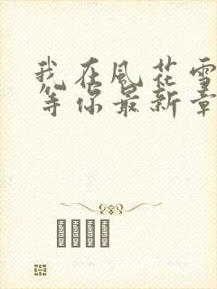 我在风花雪月里等你最新章节新