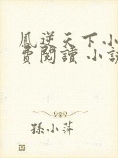 凤逆天下小说免费阅读 小说