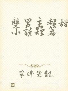 双男主超甜宠文小说短篇