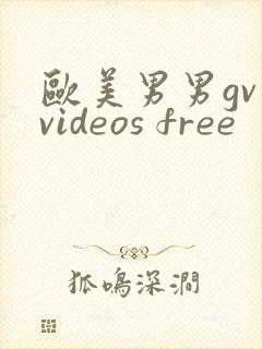 欧美男男gv videos free