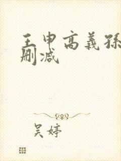 王申高义孙倩未删减